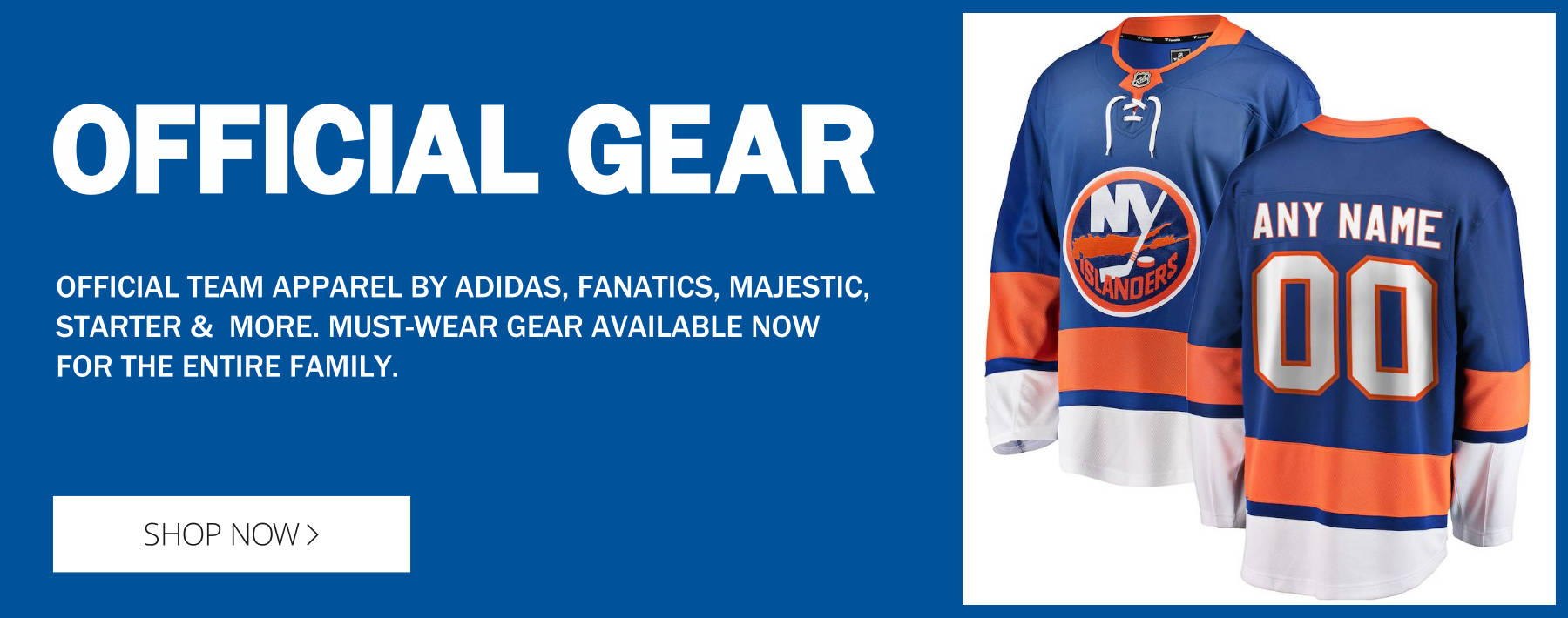 Officially Licensed New York Islanders Gear and Merchandise 