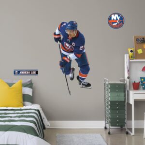 Anders Lee for New York Islanders: RealBig Officially Licensed NHL Removable Wall Decal Giant Athlete + 2 Decals (26"W x 51"H) b