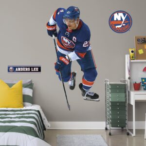 Anders Lee for New York Islanders: RealBig Officially Licensed NHL Removable Wall Decal Life-Size Athlete + 2 Decals (39"W x 76"