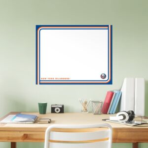 New York Islanders: Dry Erase Whiteboard - X-Large Officially Licensed NHL Removable Wall Decal XL by Fathead | Vinyl