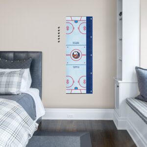New York Islanders: Rink Growth Chart - Officially Licensed NHL Removable Wall Graphic Large by Fathead | Vinyl
