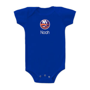Infant Royal New York Islanders Personalized Bodysuit
