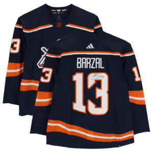 Mathew Barzal New York Islanders Autographed 2022-23 Reverse Retro adidas Authentic Jersey