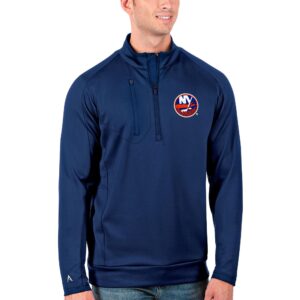 Men's Antigua Royal New York Islanders Generation Quarter-Zip Pullover Jacket