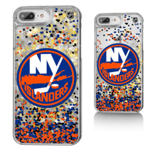 New York Islanders iPhone Confetti Glitter Case