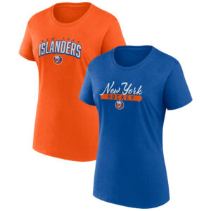 Women's Fanatics Branded Royal/Orange New York Islanders Two-Pack Fan T-shirt Set