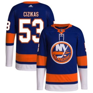 Casey Cizikas Men's adidas Royal New York Islanders Home Primegreen Authentic Pro Custom Jersey