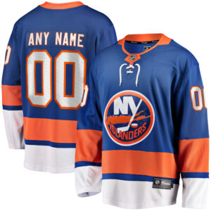 Men's Fanatics Branded Blue New York Islanders Home Breakaway Custom Jersey