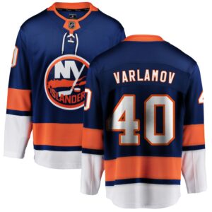 Semyon Varlamov Men's Fanatics Branded Blue New York Islanders Home Breakaway Custom Jersey