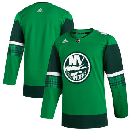 Men's adidas Kelly Green New York Islanders 2023 St. Patrick's Day Primegreen Authentic Jersey
