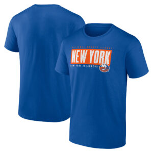 Men's Fanatics Branded Royal New York Islanders Blocked Out T-Shirt