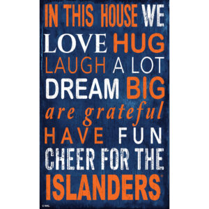 New York Islanders 11" x 19" In This House Sign